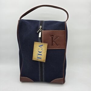Tica Charter Golf Shoe Accessory Bag with Monogram 'K'